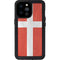 Denmark Flag Distressed iPhone 14 Pro Max Waterproof Case